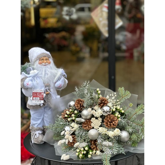 YENİ YIL BEYAZ NOEL BABA BUKET YENİ YIL BEYAZ NOEL BABA BUKET
